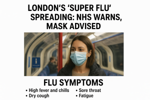 লন্ডনে ছড়িয়ে পড়েছে ‘সুপার ফ্লু’: সতর্ক এনএইচএস, মাস্ক পরার পরামর্শ