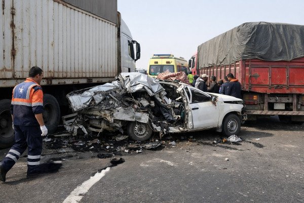 মিসরে ভয়াবহ সড়ক দুর্ঘটনা, নিহত ১৮