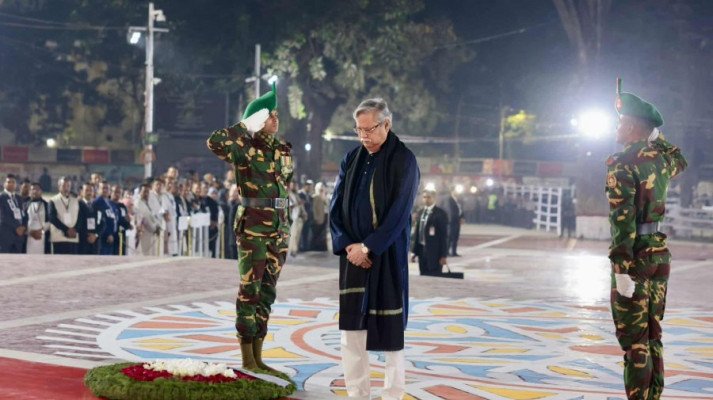 একুশের প্রথম প্রহরে ভাষা শহীদদের প্রতি রাষ্ট্রপতির শ্রদ্ধা