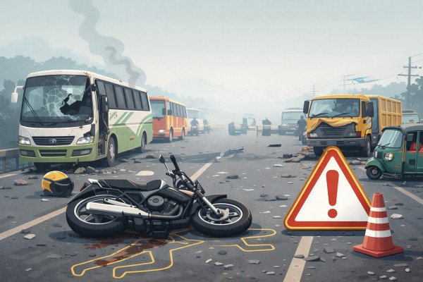 ফেব্রুয়ারিতে ৫১৭টি সড়ক দুর্ঘটনায় প্রাণ গেছে ৪৩২ জনের