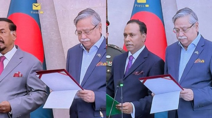 স্পিকার ও ডেপুটি স্পিকারকে শপথ পড়ালেন রাষ্ট্রপতি