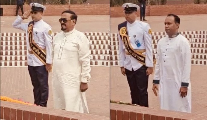 স্মৃতিসৌধে বীর শহীদদের প্রতি স্পিকার ও ডেপুটি স্পিকারের শ্রদ্ধা