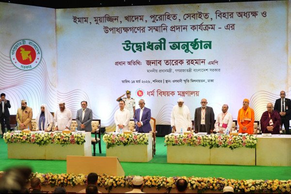 ইমাম-মুয়াজ্জিন ও ধর্মীয় নেতাদের সম্মানী কার্যক্রম শুরু করলেন প্রধানমন্ত্রী
