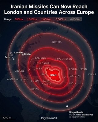 ইরানের ৪০০০ কিমি পাল্লার ক্ষেপণাস্ত্র নিয়ে উদ্বেগ, ঝুঁকির মুখে ইউরোপ