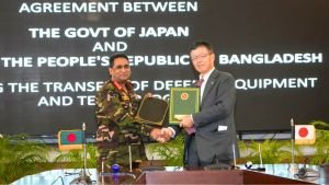 বাংলাদেশ–জাপান প্রতিরক্ষা প্রযুক্তি হস্তান্তর চুক্তি সই
